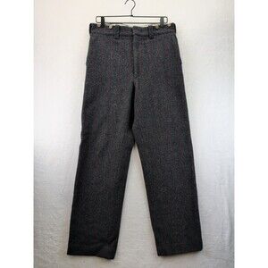 Vtg LL Bean Heavy Wool Blend Field Hunting Pants Sz 34 w/ Suspender Buttons